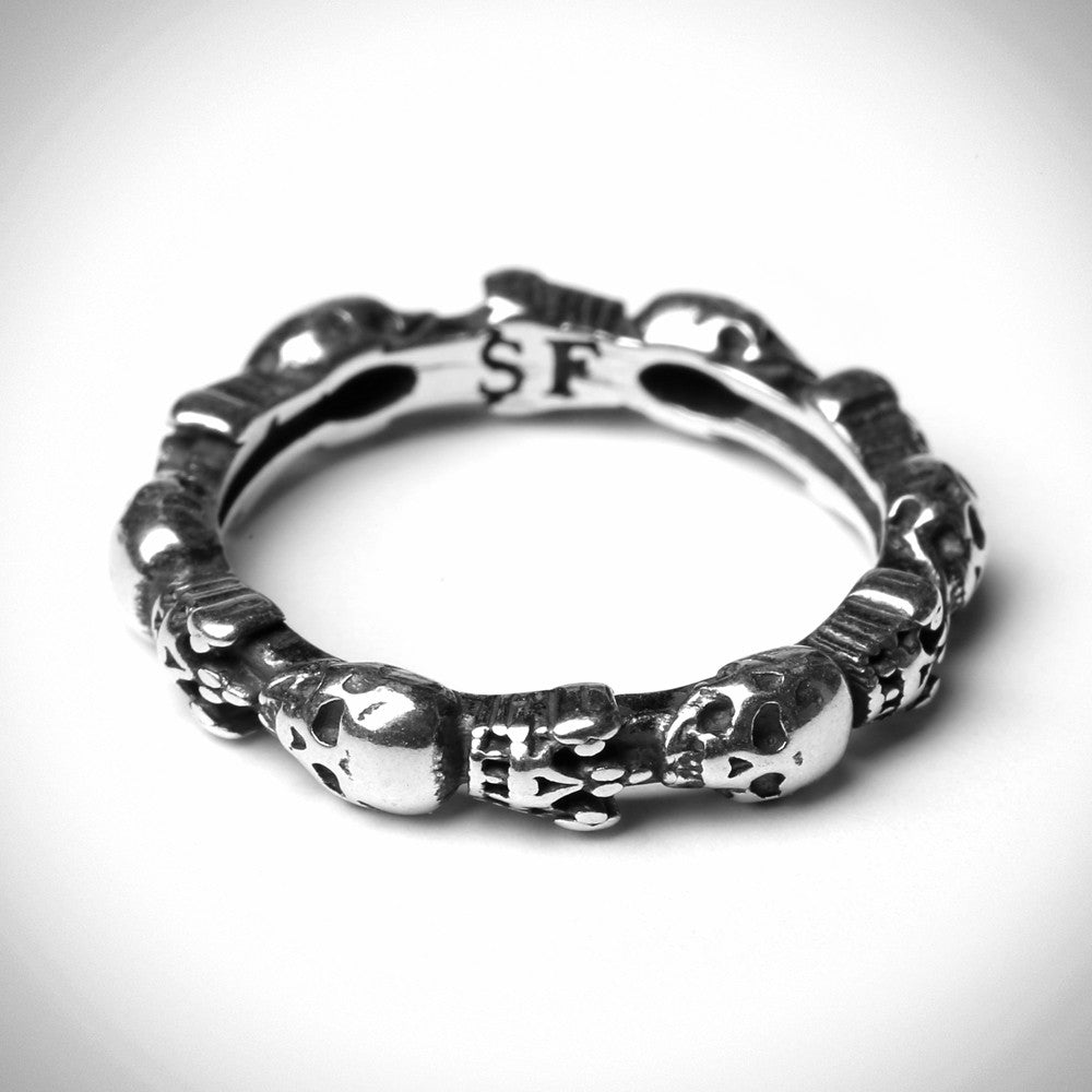 Stackable Skull & Crown Ring